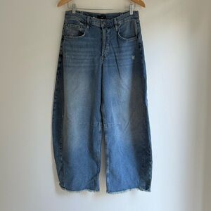 Ruti The Fearless Wide Leg Jeans 2.0 — Size US8 in Bay Wash Medium NWT